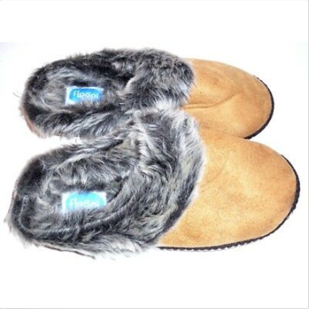 Floopi Women's Winter Slipper Brown XL (11-12)-New
